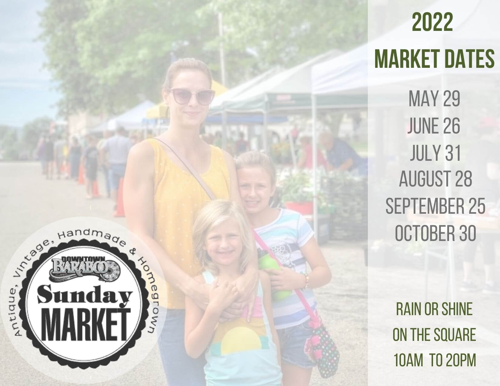 Sunday Market Downtown Baraboo