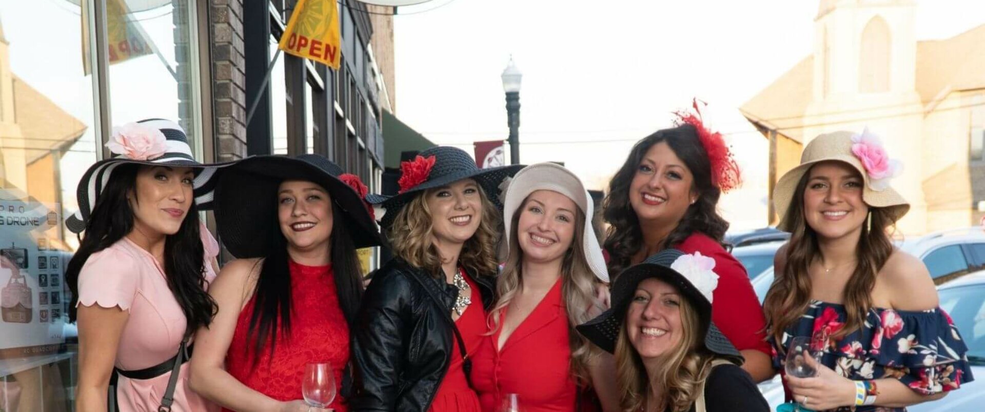 Ladies Drinking Wine in Downtown Baraboo