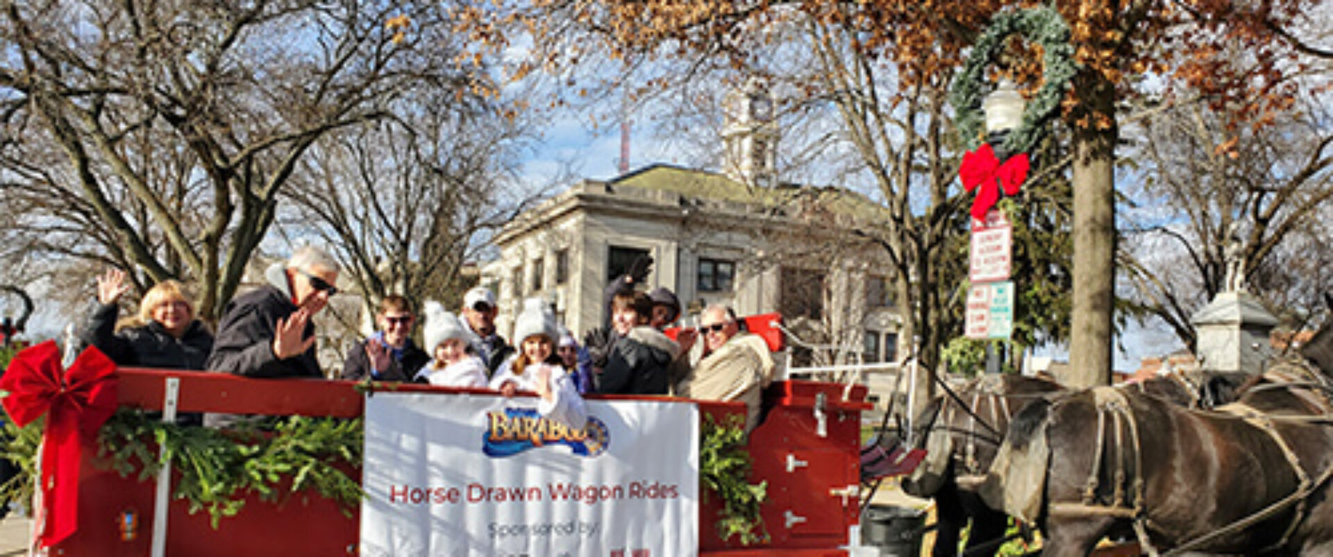 Horse drawn wagon ride