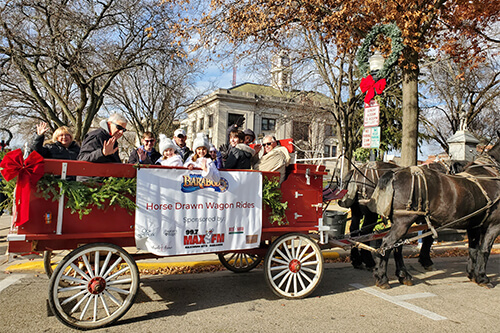 Horse drawn wagon ride