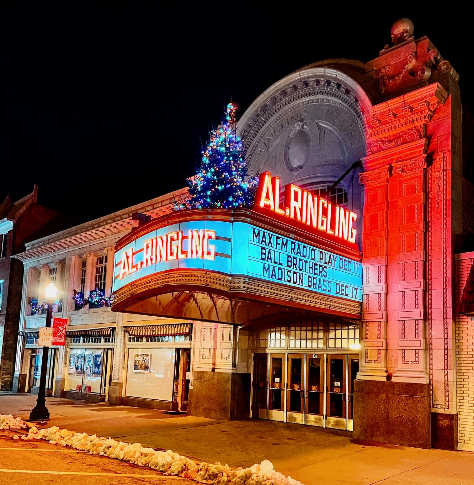 Christmas Light parade Downtown Baraboo