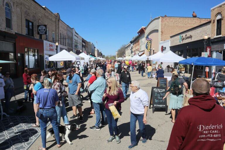 Springing into the Magic Spring Fair on the Square Downtown Baraboo