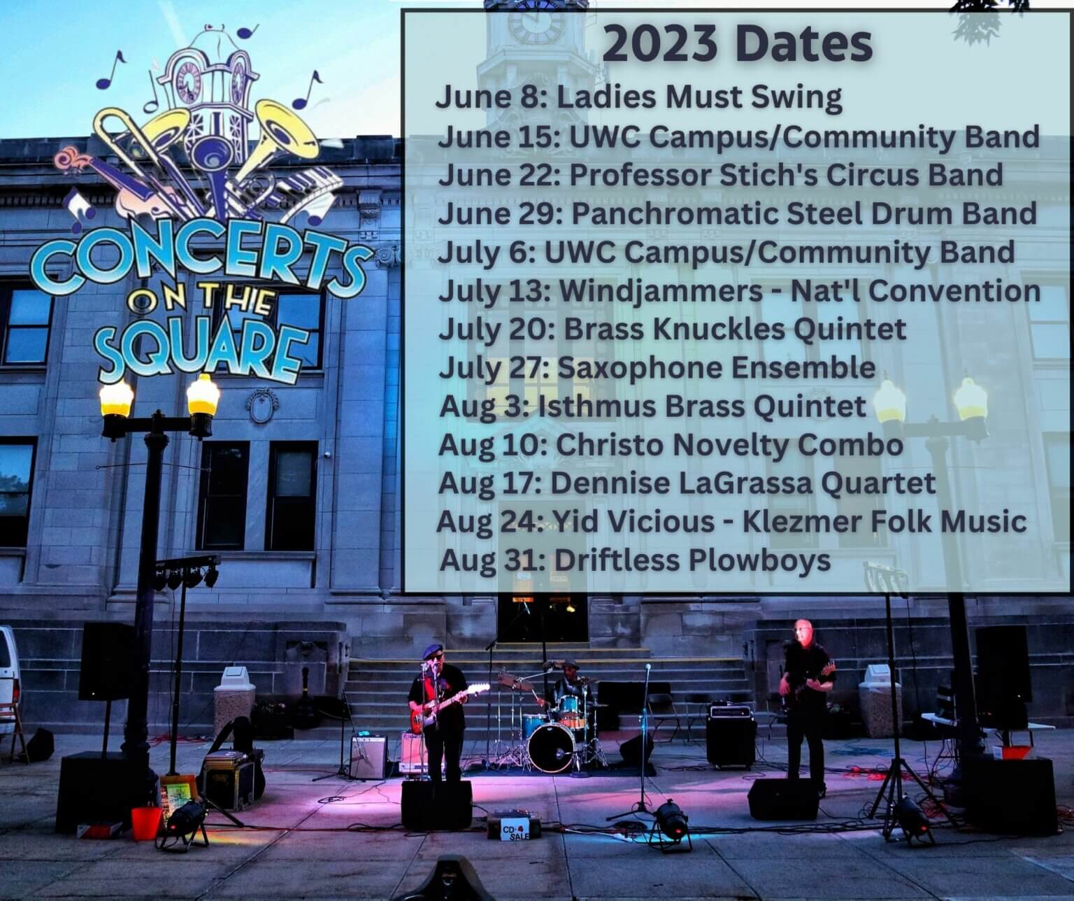 Concerts on the Square Downtown Baraboo