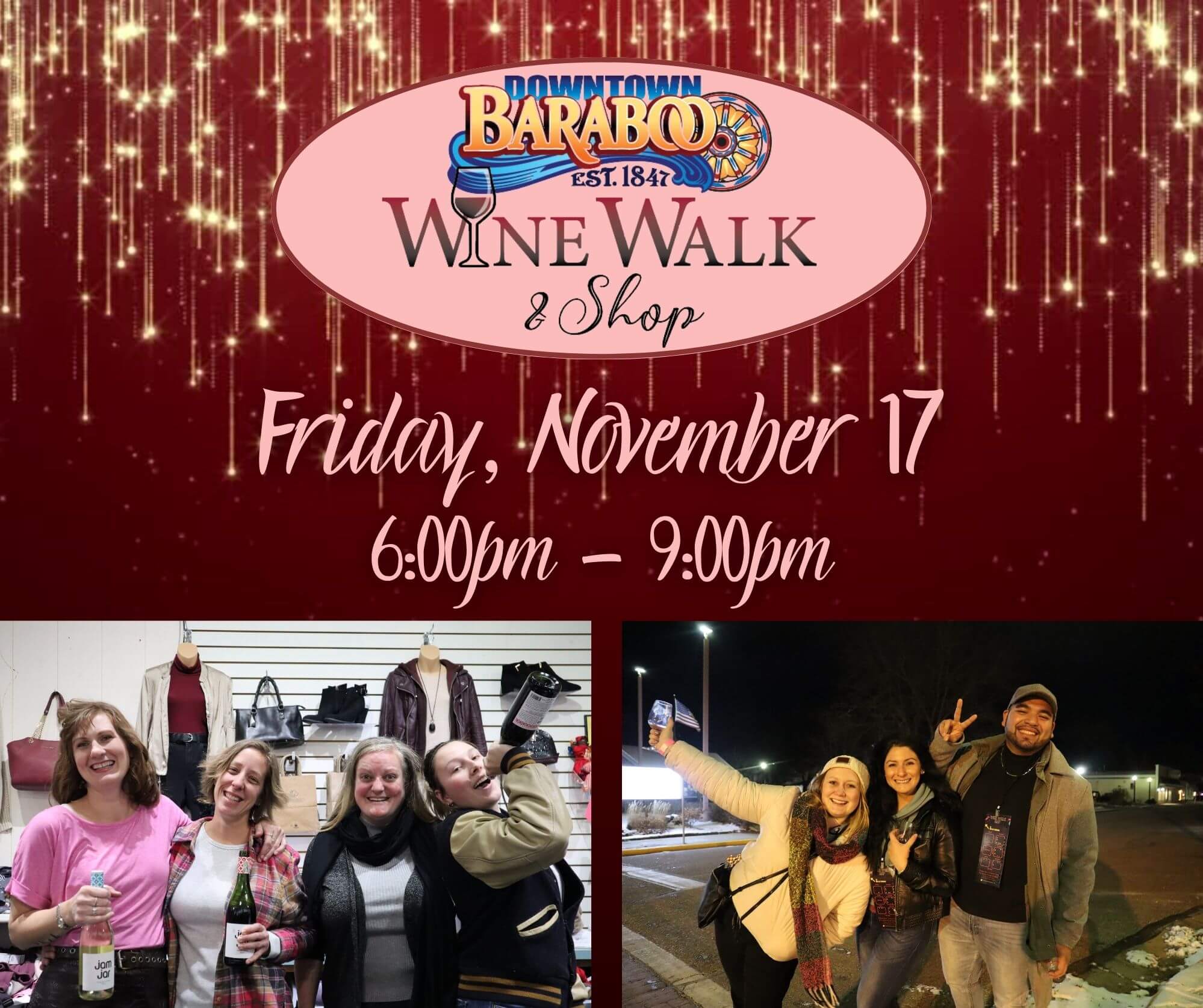 Wine Walk Downtown Baraboo