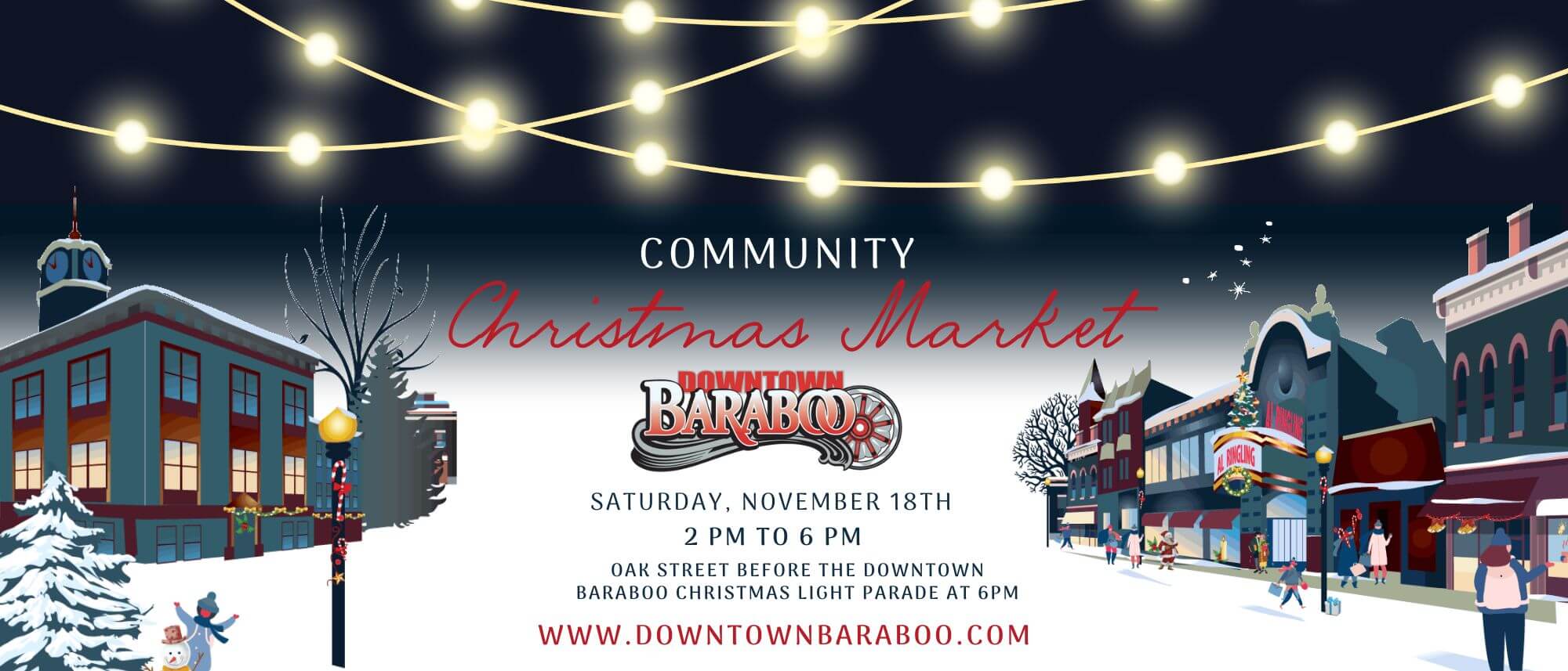 Community Christmas Market Downtown Baraboo