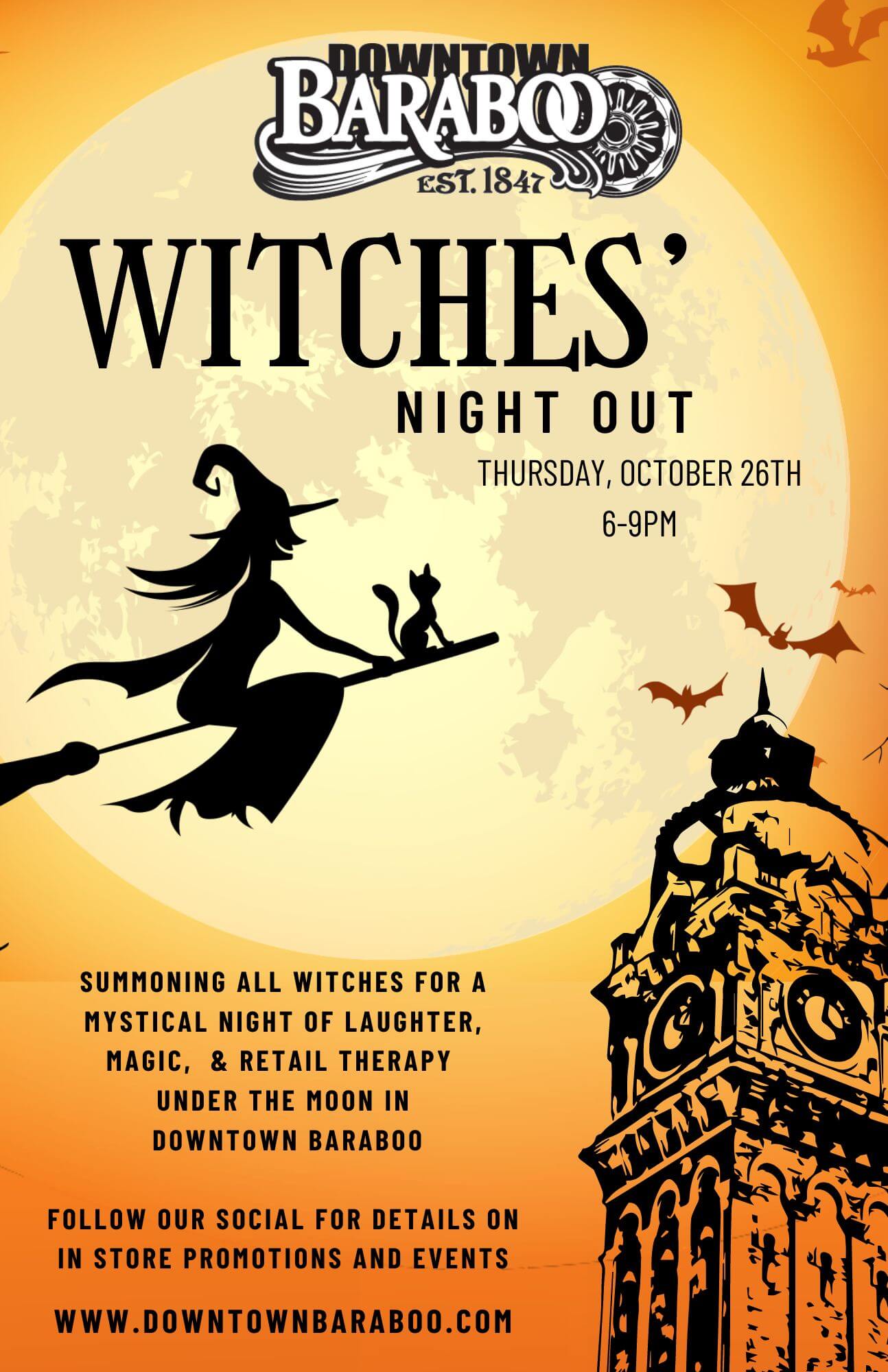 Witches' Night Out Downtown Baraboo