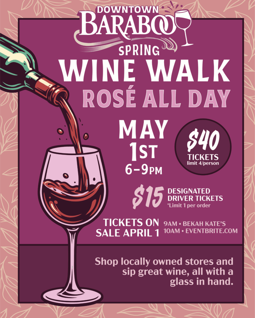 Downtown Baraboo Wine Walk 2026 - Rose all day