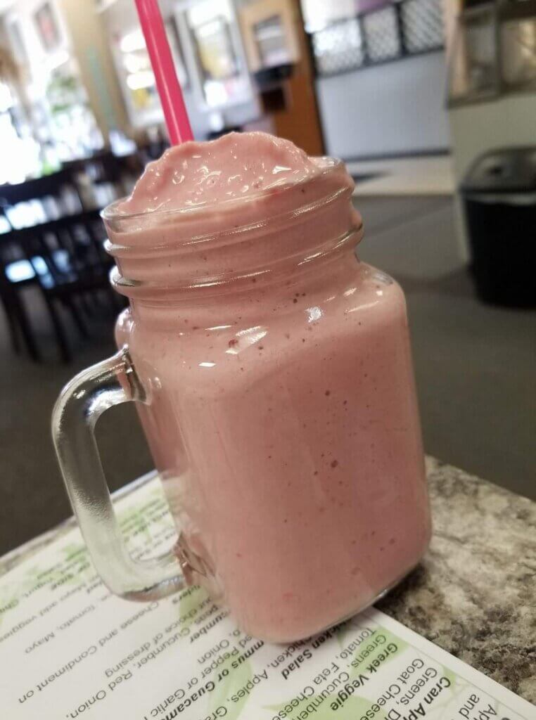 Delicious fruit smoothies
