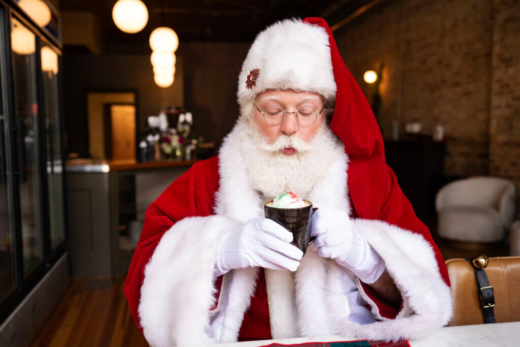 Santa with Hot Cocoa