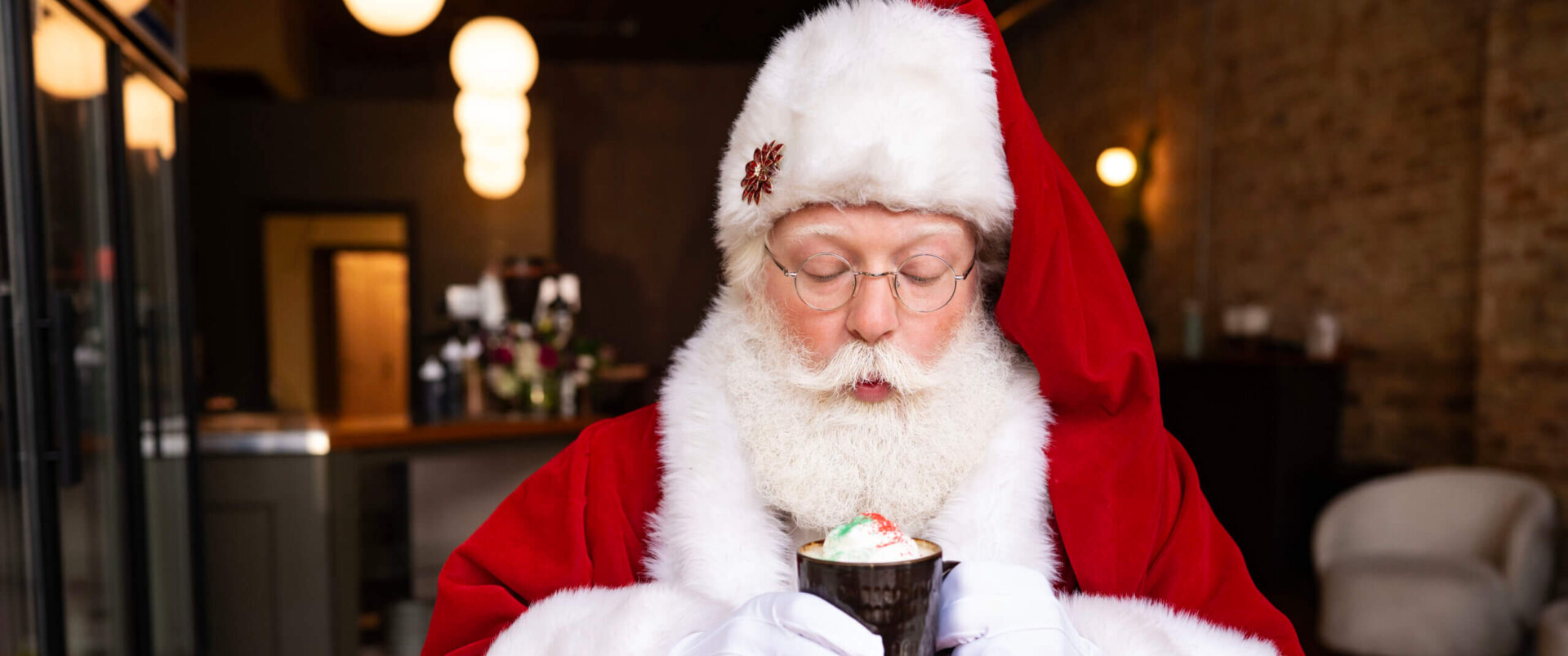 Santa with Hot Cocoa