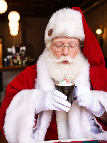 Santa with Hot Cocoa
