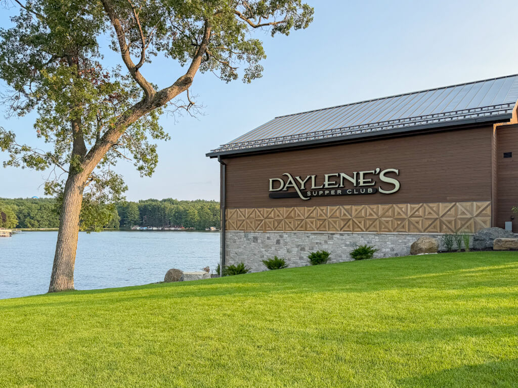 A view of the outside of Daylene's Supper Club in Wisconsin Dells, on Lake Delton